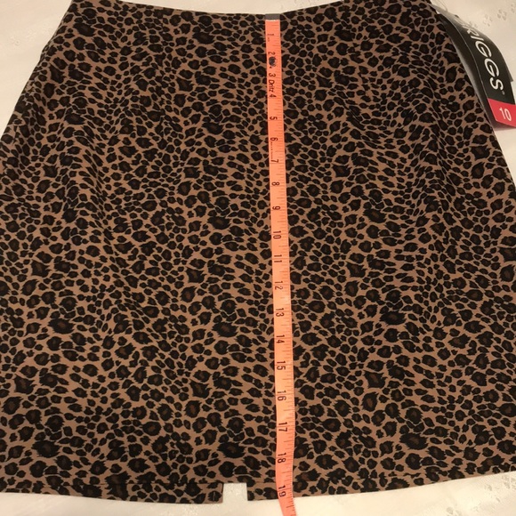 Ladies Briggs Leopard Spandex Stretch Skirt - Picture 9 of 11